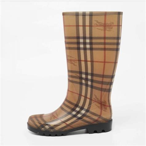 burberry haymarket canterbury|Burberry haymarket rain boots.